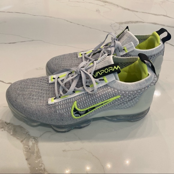 Vapormax Yellow And Gray Nike Shoes ?Nike Air Vapormax Flyknit GS